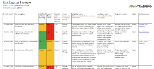 60+ Free Risk Register Templates (Google Docs, Excel, PDF)