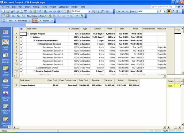How to Calculate Earned Value in Microsoft Project