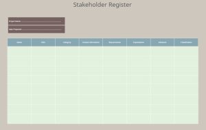 67+ PMP Stakeholder Register Templates Google, Word, Excel