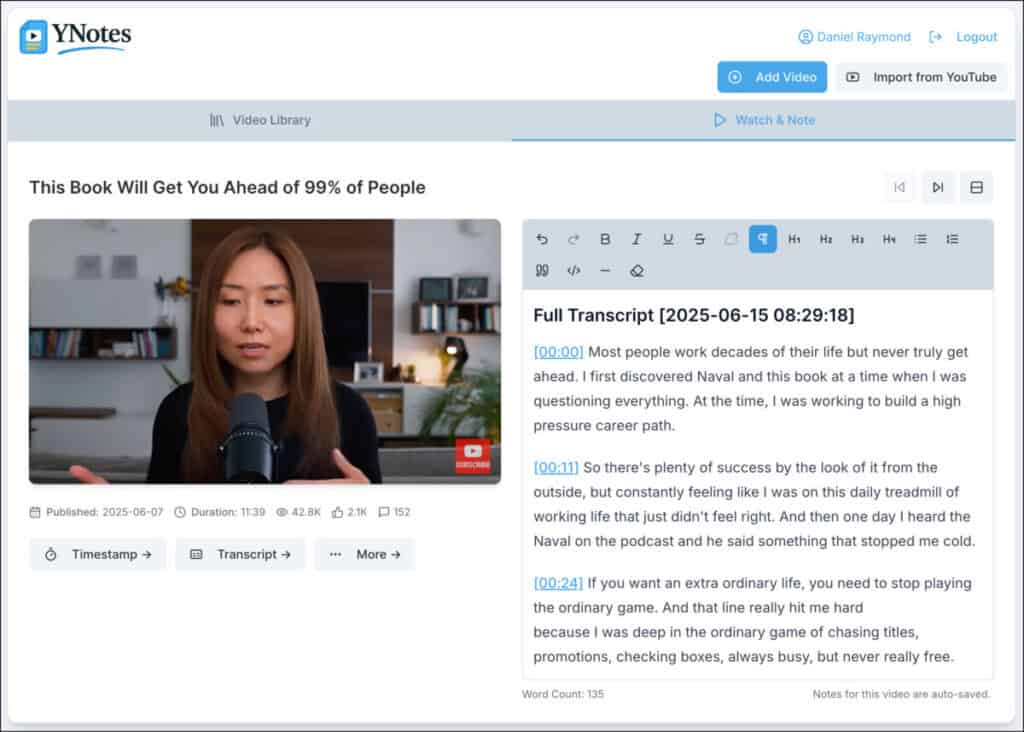 YNotes 2.4 Watch and Notes