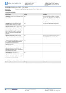 17+ Quality Assurance Plan Templates Word, Google, PDF