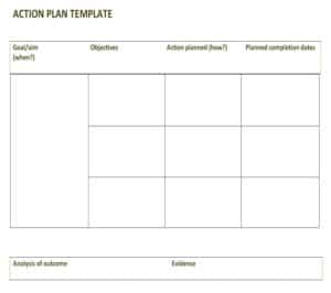 34 Free Action Plan Templates – Google, Word, Excel