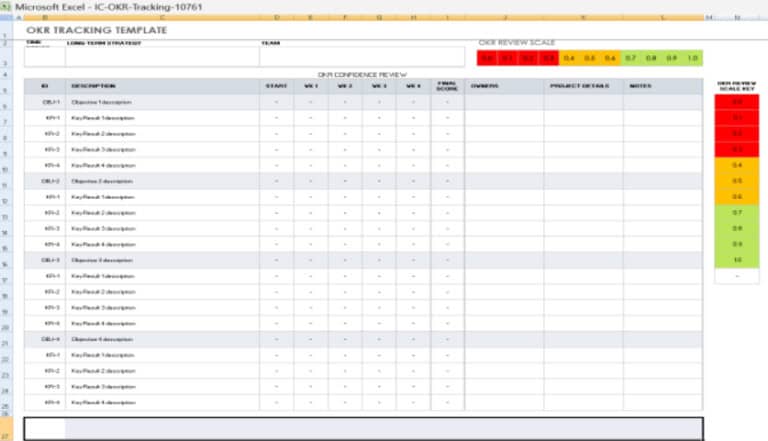 25 Free OKR Templates Google Docs, Excel... 7
