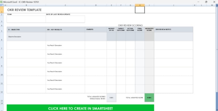 25 Free OKR Templates Google Docs, Excel... 9