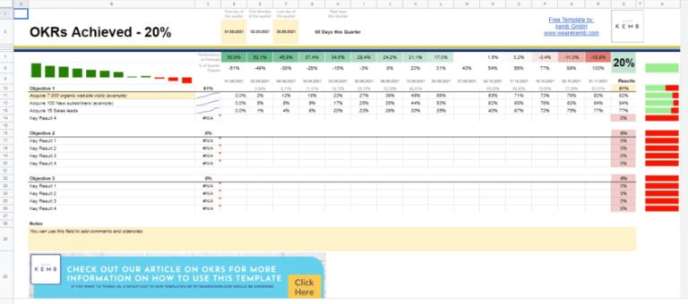 25 Free OKR Templates Google Docs, Excel... 10