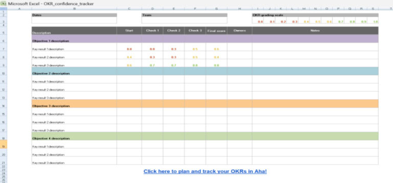 25 Free OKR Templates Google Docs, Excel... 12