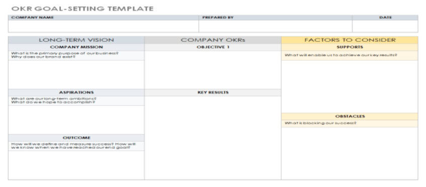 25 Free OKR Templates Google Docs, Excel... 3