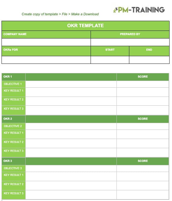 25 Free OKR Templates Google Docs, Excel... 1