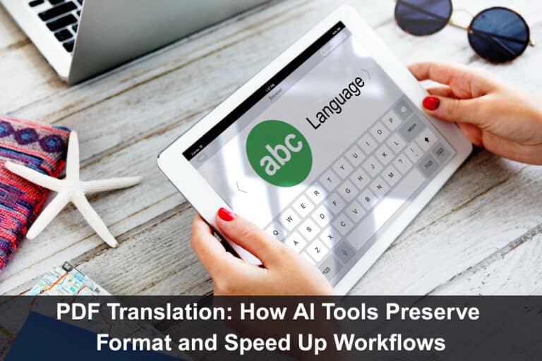 PDF Translation: How AI Tools Preserve Format and Speed Up Workflows