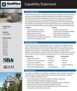 42 x Capability Statement Template – Word, PDF