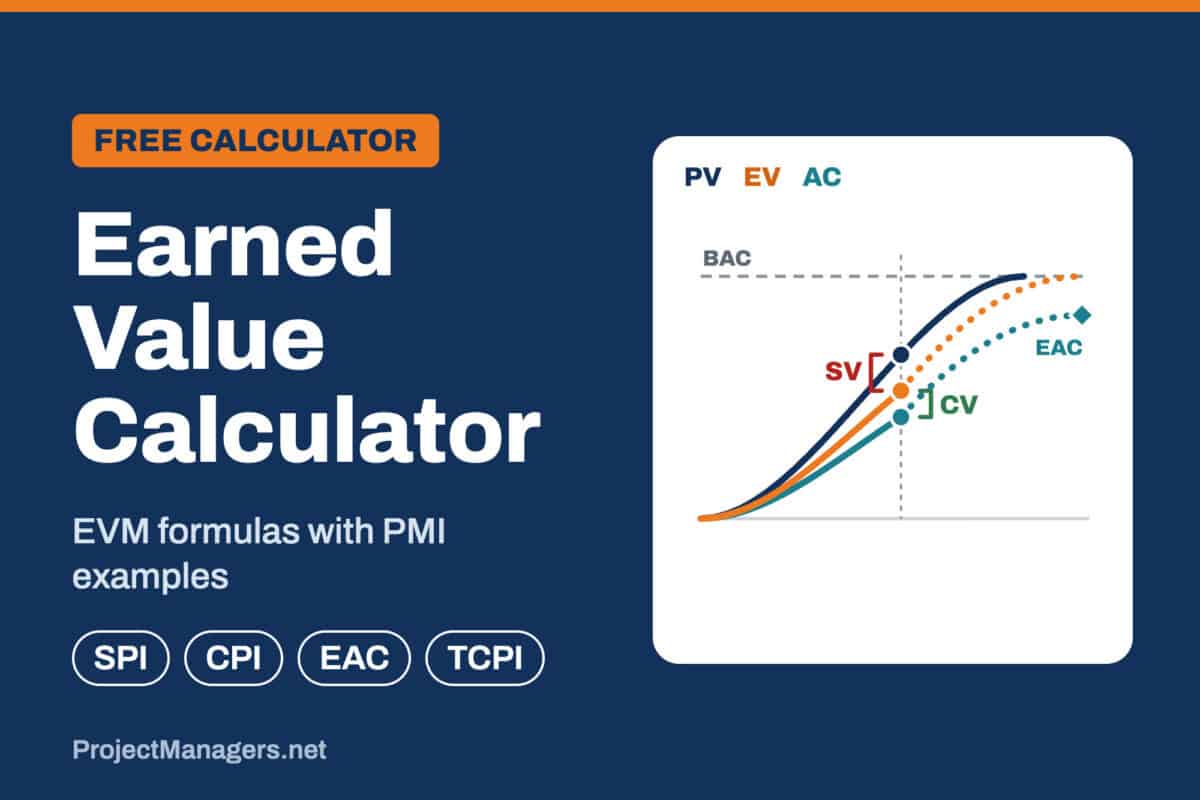 Earned value management (EVM) calculator