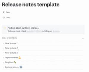 4 Free Release Note Templates