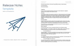 4 Free Release Note Templates