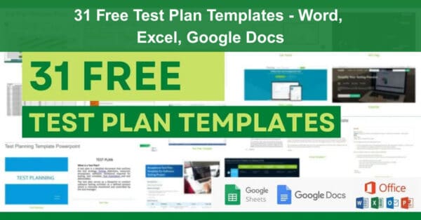 31 Free Test Plan Templates - Word, Excel, Google Docs