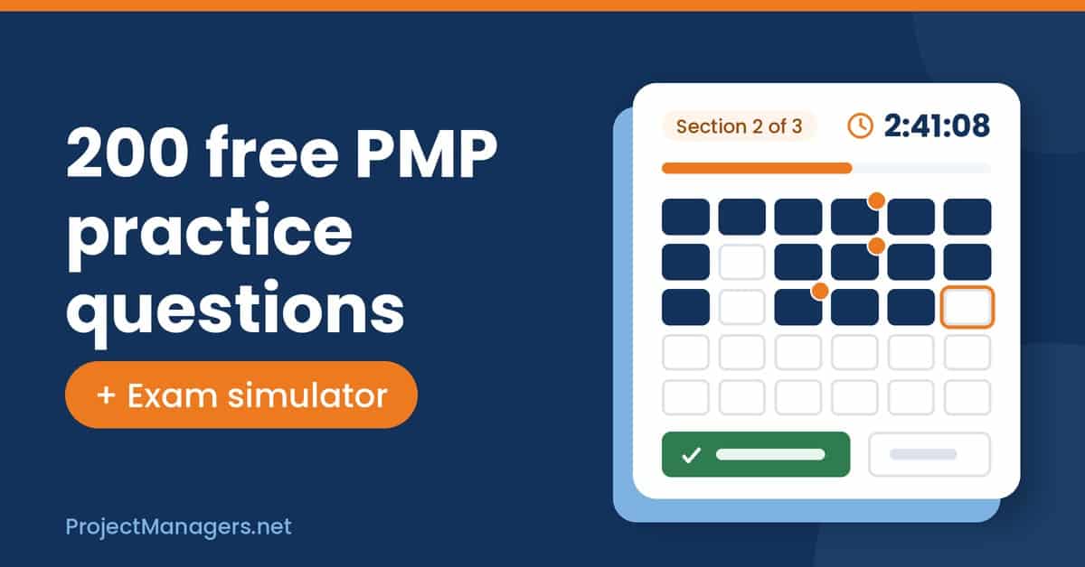 Free PMP practice questions quiz