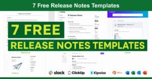 7 Free Release Notes Templates