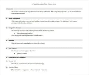 7 Free Release Notes Templates