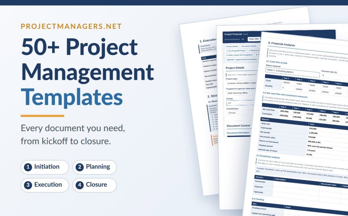 50+ project management templates kit