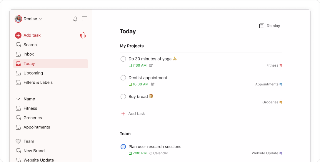 Todoist desktop app