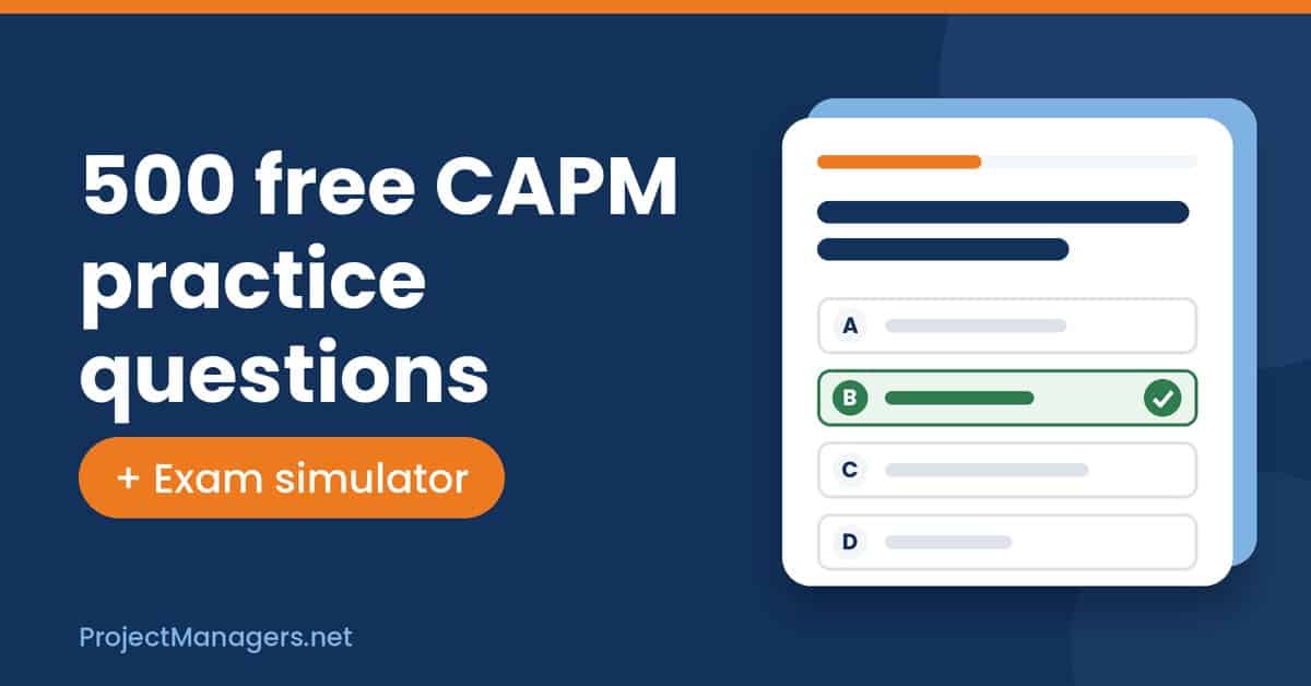 Free CAPM practice questions quiz